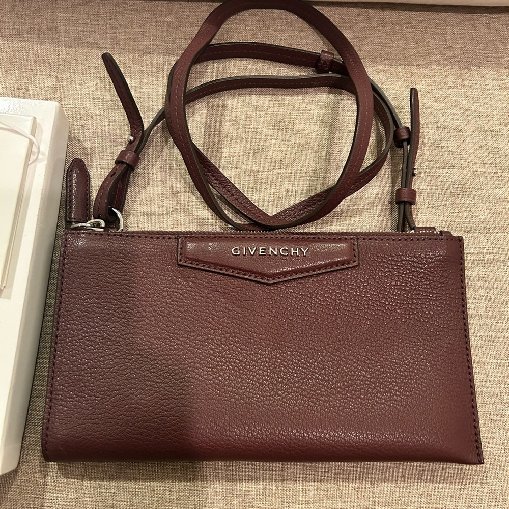 Givenchy Oxblood Clutch Crossbody